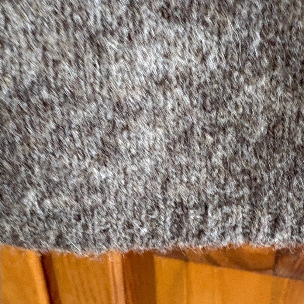 Anthropologie Moth cocoa brown Open Front Cardigan w/ attached grosgrain Belt - Picture 9 of 10